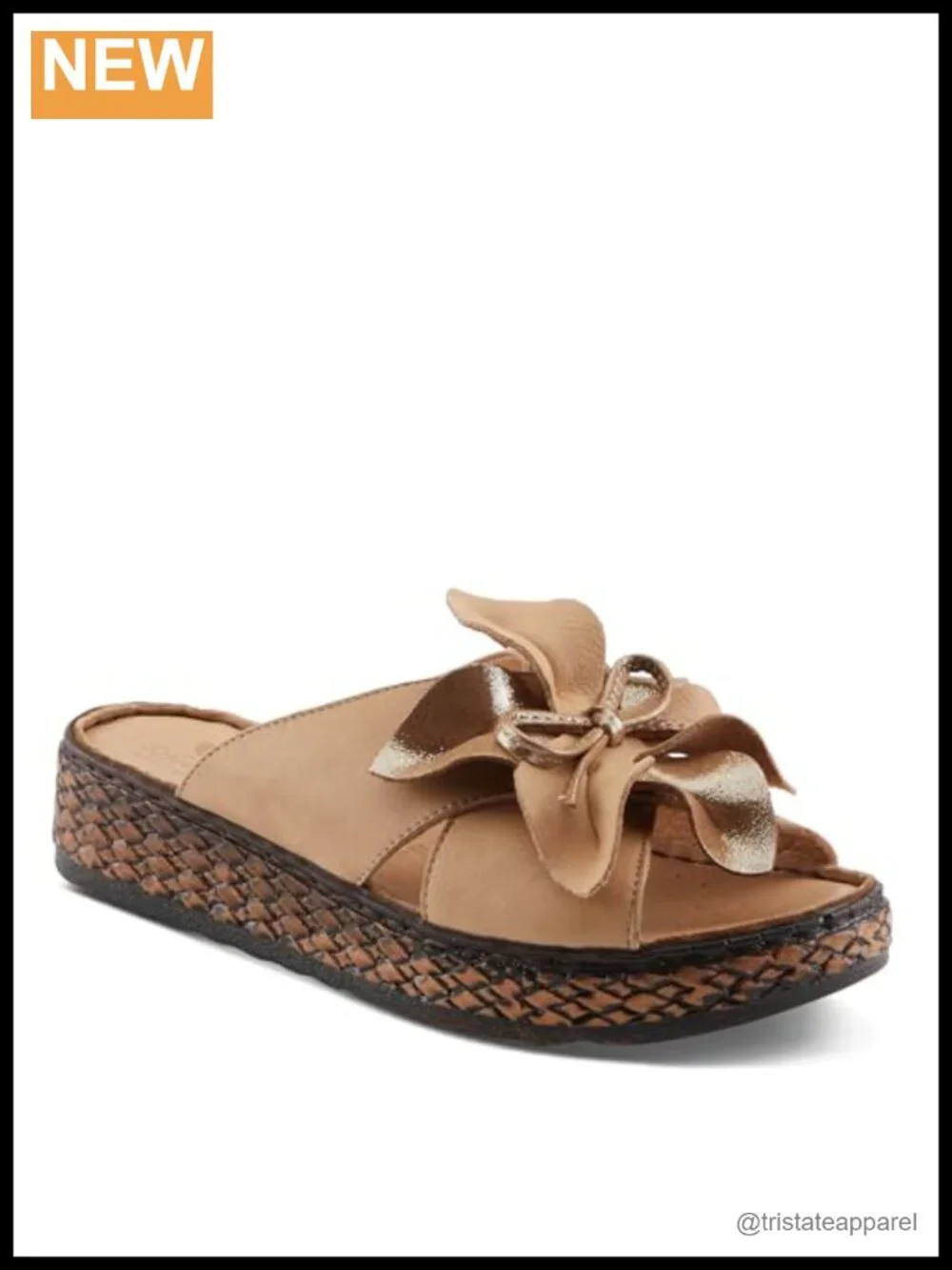 Spring Step Women's Hilary Glam Leather Wedge Sandal Comfort